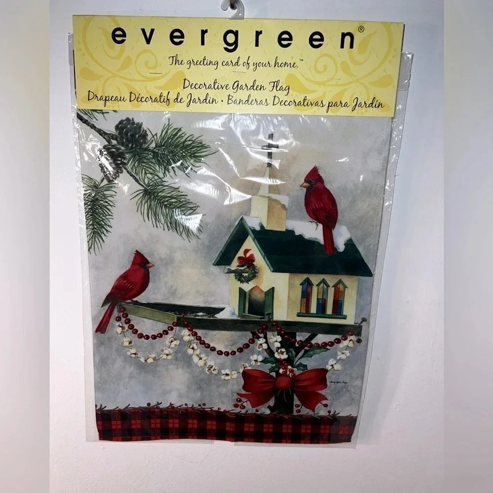 Holliday Garden flags, NWT,set of two, Christmas in the garden and Welcome Santa
